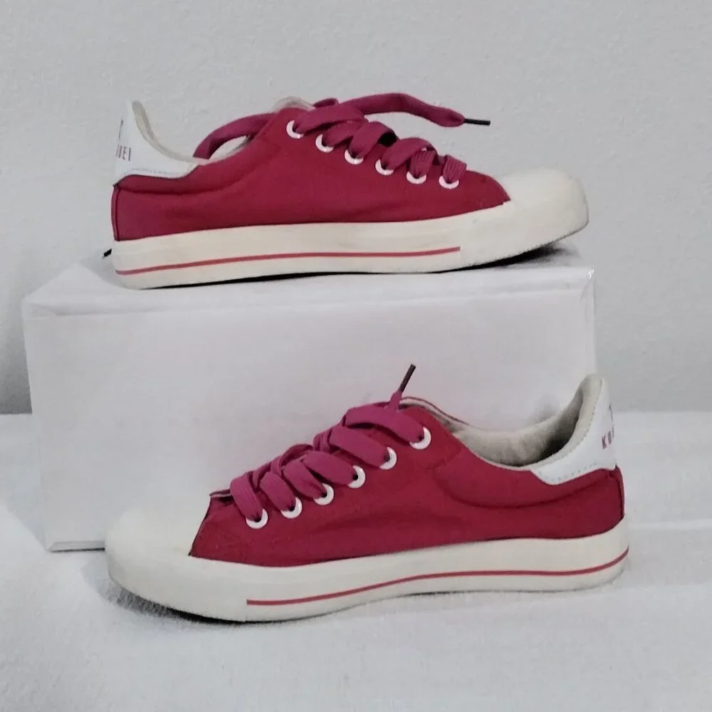 kuan bei Women Sneakers Canvas Size 7.5 Fushia Size 38 Europe - Picture 15 of 16